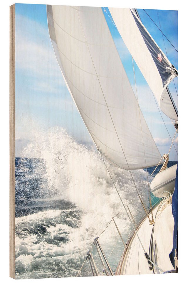 Posterlounge Poster Jan Schuler, Segeln im Sturm II, Badezimmer Maritim Fotografie von Posterlounge