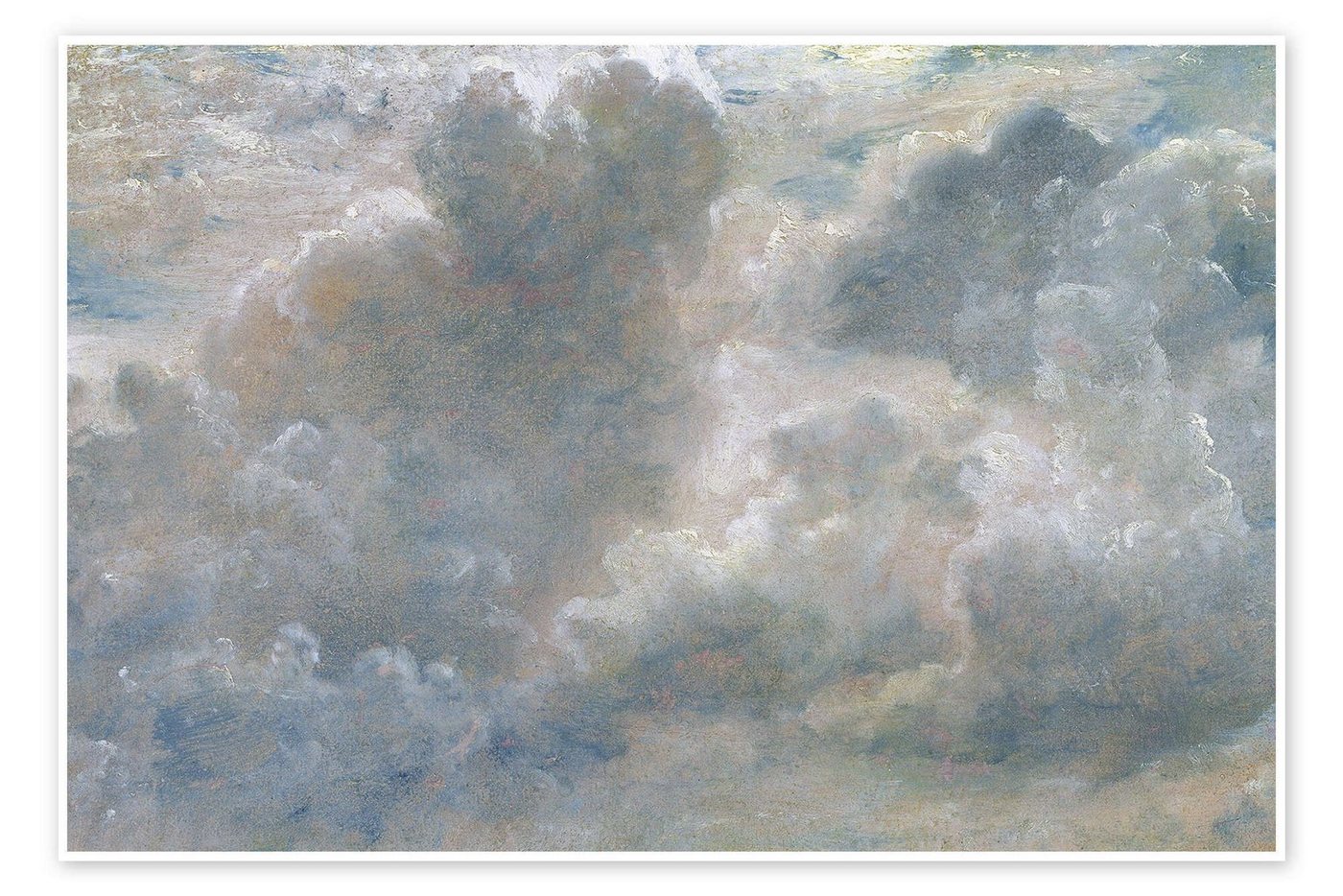 Posterlounge Poster John Constable, Studie von Cumuluswolken, Badezimmer Malerei Posterlounge Poster John Constable, Studie von Cumuluswolken, Badezimmer Malerei von Posterlounge