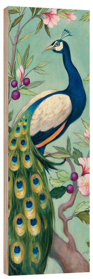 Posterlounge Wandbild Stolzer Pfau II, Julia Purinton, erhältlich als Poster, Leinwandbild, Wandsticker oder Acrylglasbild von Posterlounge