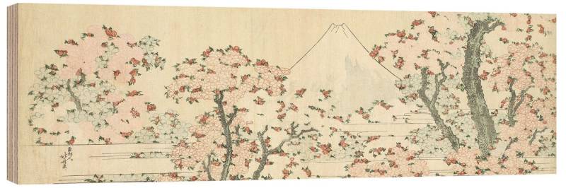 Posterlounge Wandbild Berg Fuji mit Kirschblüten, Katsushika Hokusai, erhältlich als Poster, Leinwandbild, Wandsticker oder Acrylglasbild Posterlounge Wandbild Berg Fuji mit Kirschblüten, Katsushika Hokusai, erhältlich als Poster, Leinwandbild, Wandsticker oder Acrylglasbild von Posterlounge