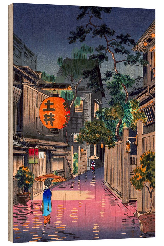 Posterlounge Wandbild Abend in Ushigome, 1939, Koitsu Tsuchiya, erhältlich als Poster, Leinwandbild, Wandsticker oder Acrylglasbild Posterlounge Wandbild Abend in Ushigome, 1939, Koitsu Tsuchiya, erhältlich als Poster, Leinwandbild, Wandsticker oder Acrylglasbild von Posterlounge