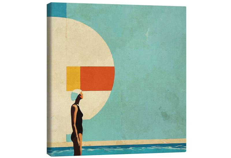 Posterlounge Poster Layla Oz, Mid Century Pool, Mid-Century Modern von Posterlounge