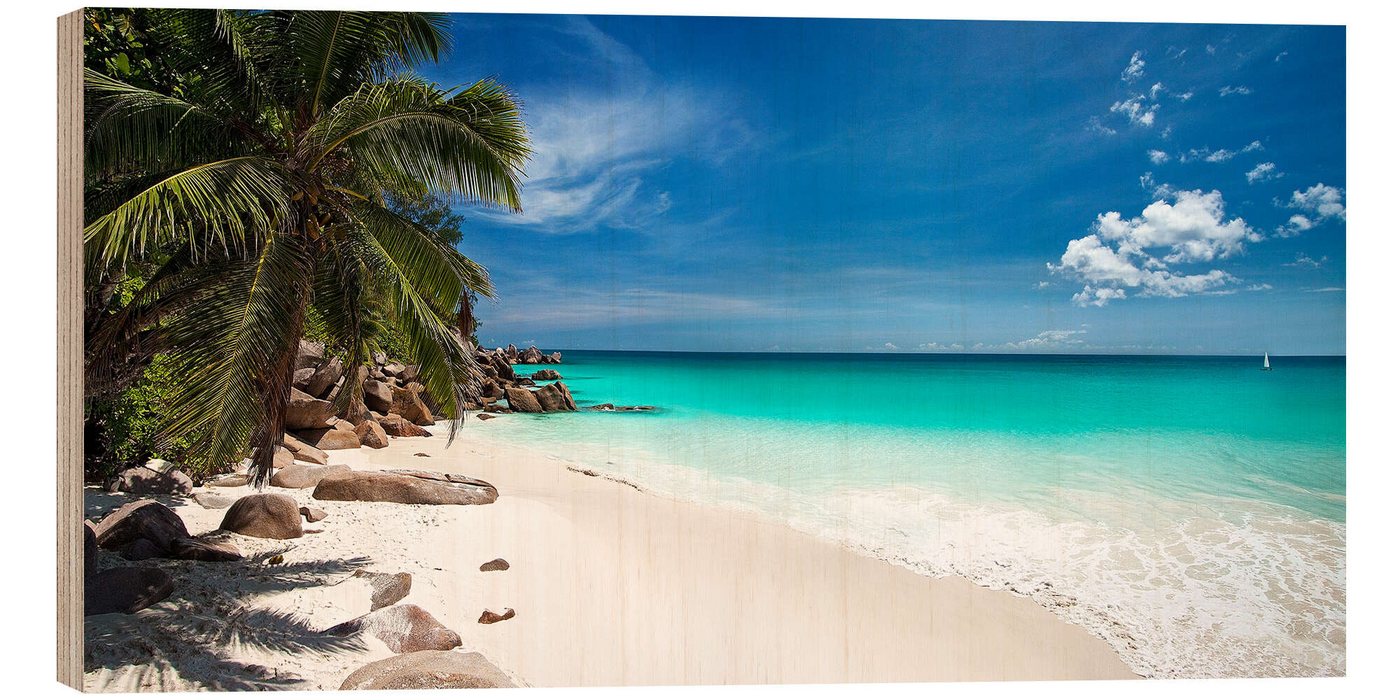 Posterlounge Wandbild Paradisischer Strand auf den Seychellen, Mayday74, erhältlich als Poster, Leinwandbild, Wandsticker oder Acrylglasbild Posterlounge Wandbild Paradisischer Strand auf den Seychellen, Mayday74, erhältlich als Poster, Leinwandbild, Wandsticker oder Acrylglasbild von Posterlounge