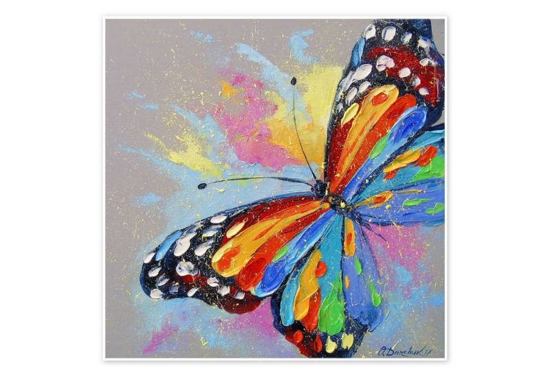 Posterlounge Poster Olha Darchuk, Schmetterling im Flug, Kinderzimmer Malerei von Posterlounge