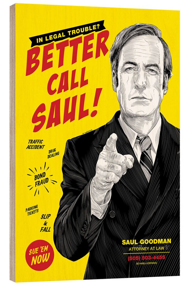 Posterlounge Poster Paola Morpheus, Better Call Saul!, Illustration Posterlounge Poster Paola Morpheus, Better Call Saul!, Illustration von Posterlounge