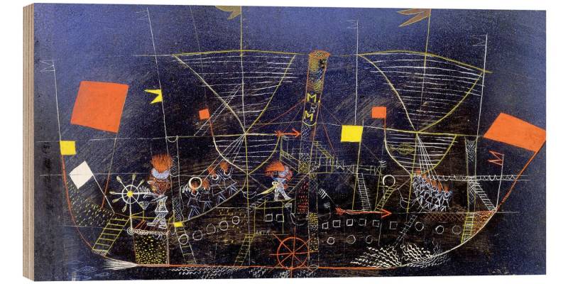 Posterlounge Wandbild Das Abenteuerschiff, Paul Klee, erhältlich als Poster, Leinwandbild, Wandsticker oder Acrylglasbild Posterlounge Wandbild Das Abenteuerschiff, Paul Klee, erhältlich als Poster, Leinwandbild, Wandsticker oder Acrylglasbild von Posterlounge