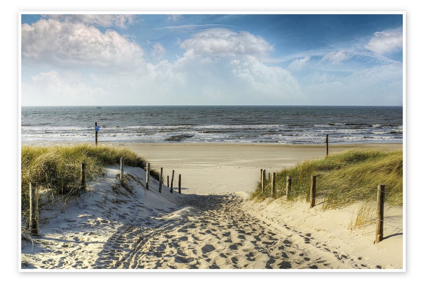 Posterlounge Poster Peter Roder, Weg in den Dünen zum Strand, Badezimmer Maritim Fotografie von Posterlounge