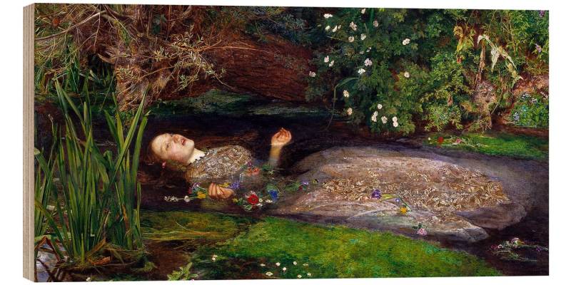 Posterlounge Wandbild Ophelia, Sir John Everett Millais, erhältlich als Poster, Leinwandbild, Wandsticker oder Acrylglasbild Posterlounge Wandbild Ophelia, Sir John Everett Millais, erhältlich als Poster, Leinwandbild, Wandsticker oder Acrylglasbild von Posterlounge