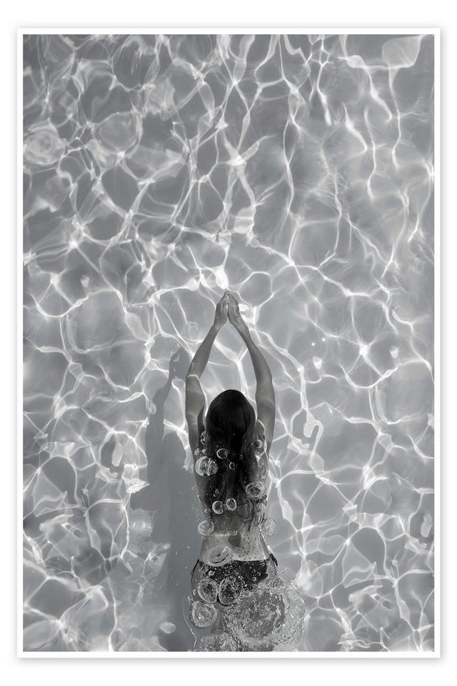 Posterlounge Poster Studio Nahili, Wasser Liebe - Schwimmen im Pool, Fotografie von Posterlounge