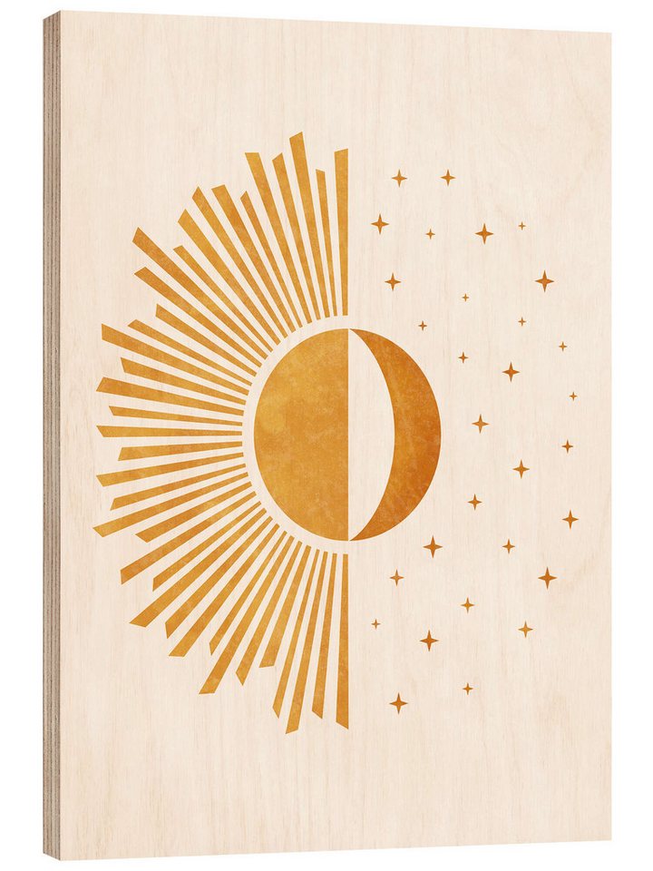 Posterlounge Poster TAlex, Boho Sonne und Mond - Tag und Nacht, Wohnzimmer Minimalistisch Posterlounge Poster TAlex, Boho Sonne und Mond - Tag und Nacht, Wohnzimmer Minimalistisch von Posterlounge