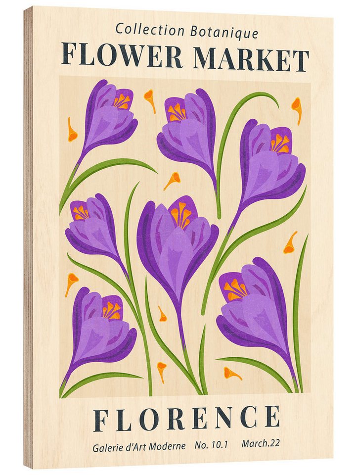 Posterlounge Poster TAlex, Flower Market Florence, Wohnzimmer Modern Illustration Posterlounge Poster TAlex, Flower Market Florence, Wohnzimmer Modern Illustration von Posterlounge