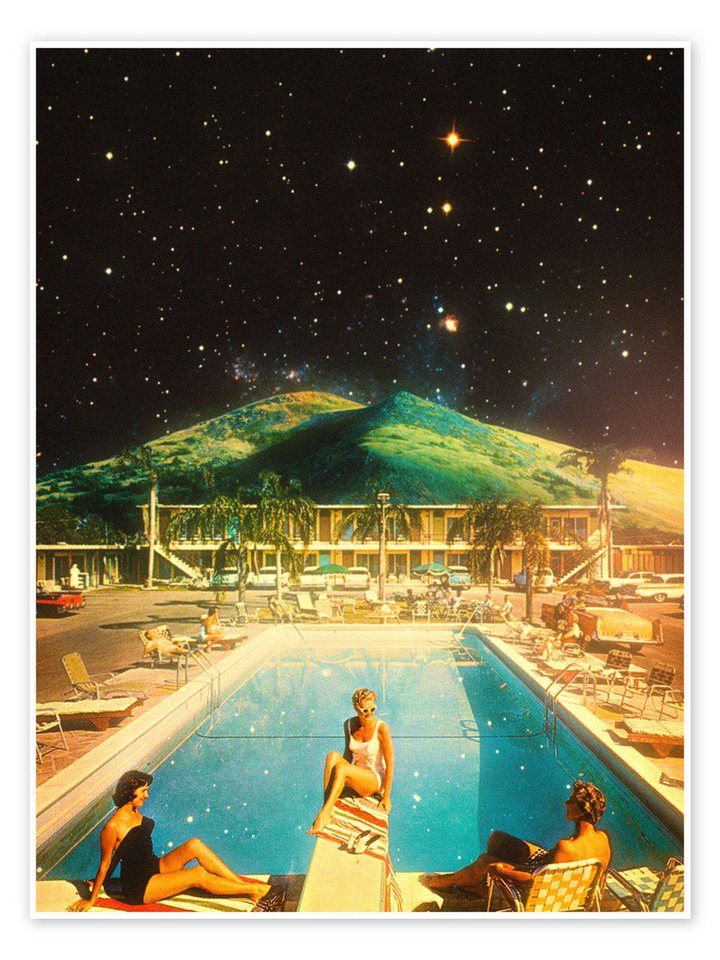 Posterlounge Poster Taudalpoi, Space Pool, Fotografie von Posterlounge