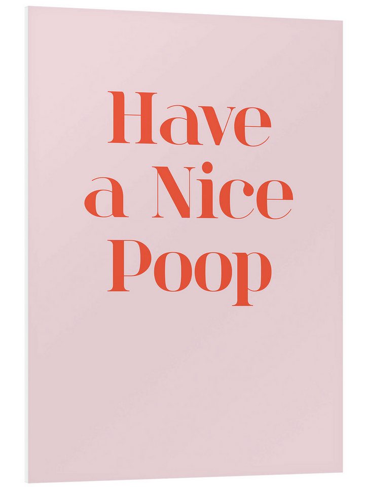 Posterlounge Poster Typobox, Have a Nice Poop, Badezimmer Posterlounge Poster Typobox, Have a Nice Poop, Badezimmer von Posterlounge