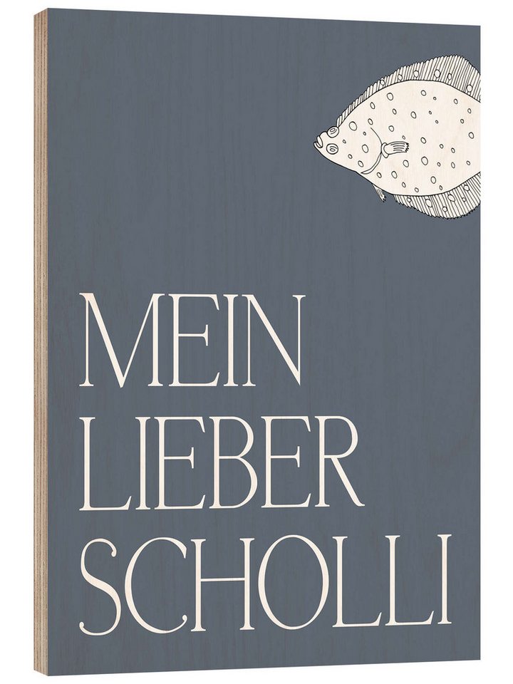 Posterlounge Poster Typobox, Mein lieber Scholli I, Kindergarten Maritim Kindermotive Posterlounge Poster Typobox, Mein lieber Scholli I, Kindergarten Maritim Kindermotive von Posterlounge