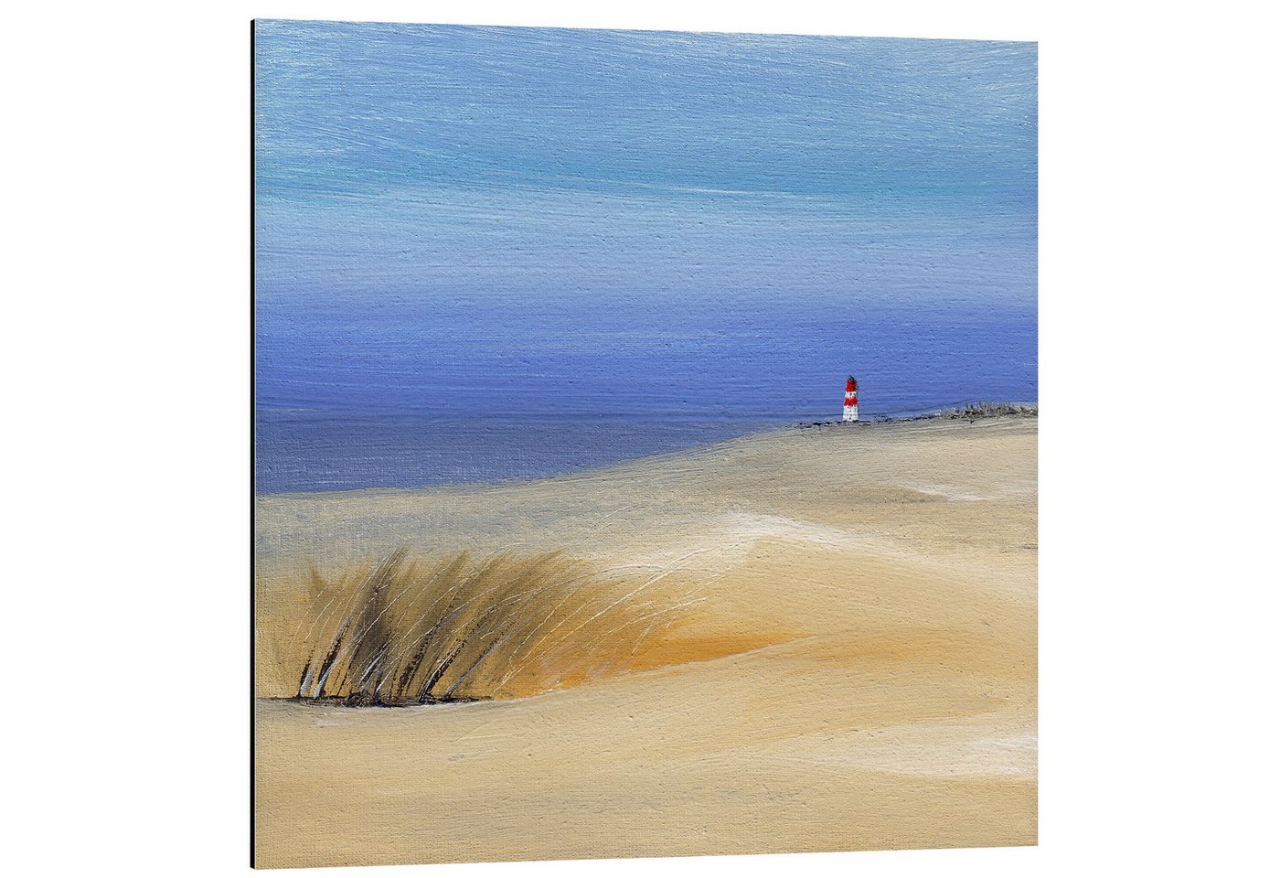 Posterlounge Poster Vittorio Vitale, Schöner Nordsee-Strand, Badezimmer Maritim Malerei von Posterlounge