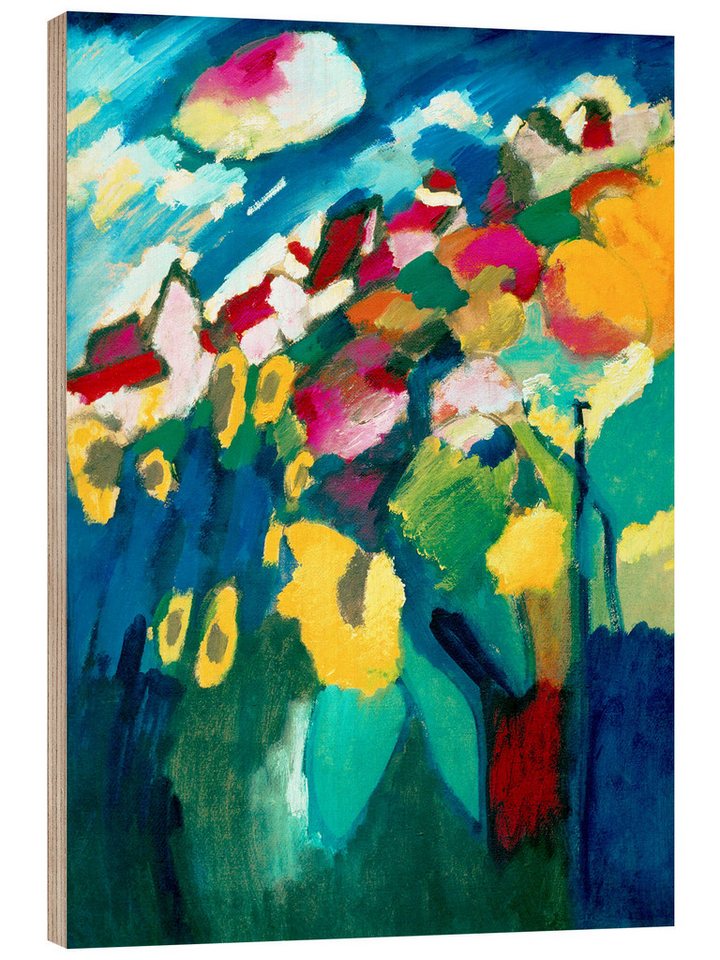 Posterlounge Poster Wassily Kandinsky, Murnau - Der Garten II, Wohnzimmer Modern Malerei Posterlounge Poster Wassily Kandinsky, Murnau - Der Garten II, Wohnzimmer Modern Malerei von Posterlounge