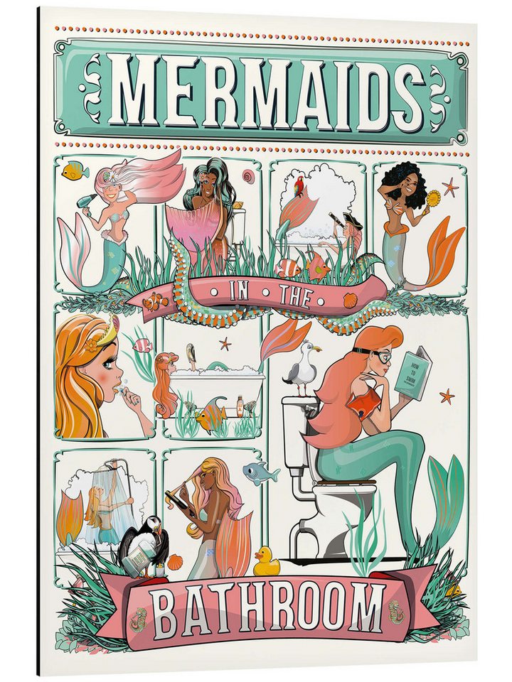 Posterlounge Poster Wyatt9, Meerjungfrauen im Badezimmer, Badezimmer Kindermotive Posterlounge Poster Wyatt9, Meerjungfrauen im Badezimmer, Badezimmer Kindermotive von Posterlounge