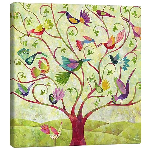 Posterlounge Vogelbaum Leinwandbild von Aurelie Blanz 40 x 40 cm Grün Wandbilder Wanddeko Posterlounge Vogelbaum Leinwandbild von Aurelie Blanz 40 x 40 cm Grün Wandbilder Wanddeko von Posterlounge
