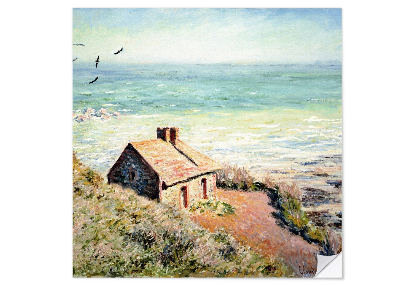 Posterlounge Wandbild Zollhaus, Morgen, 1882, Claude Monet, erhältlich als Poster, Leinwandbild, Wandsticker oder Acrylglasbild Posterlounge Wandbild Zollhaus, Morgen, 1882, Claude Monet, erhältlich als Poster, Leinwandbild, Wandsticker oder Acrylglasbild von Posterlounge