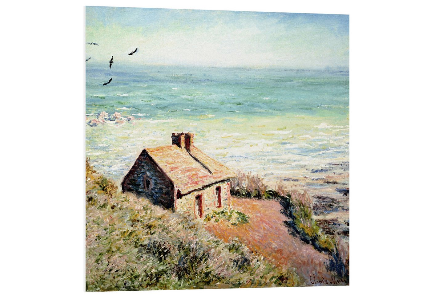 Posterlounge Wandbild Zollhaus, Morgen, 1882, Claude Monet, erhältlich als Poster, Leinwandbild, Wandsticker oder Acrylglasbild Posterlounge Wandbild Zollhaus, Morgen, 1882, Claude Monet, erhältlich als Poster, Leinwandbild, Wandsticker oder Acrylglasbild von Posterlounge