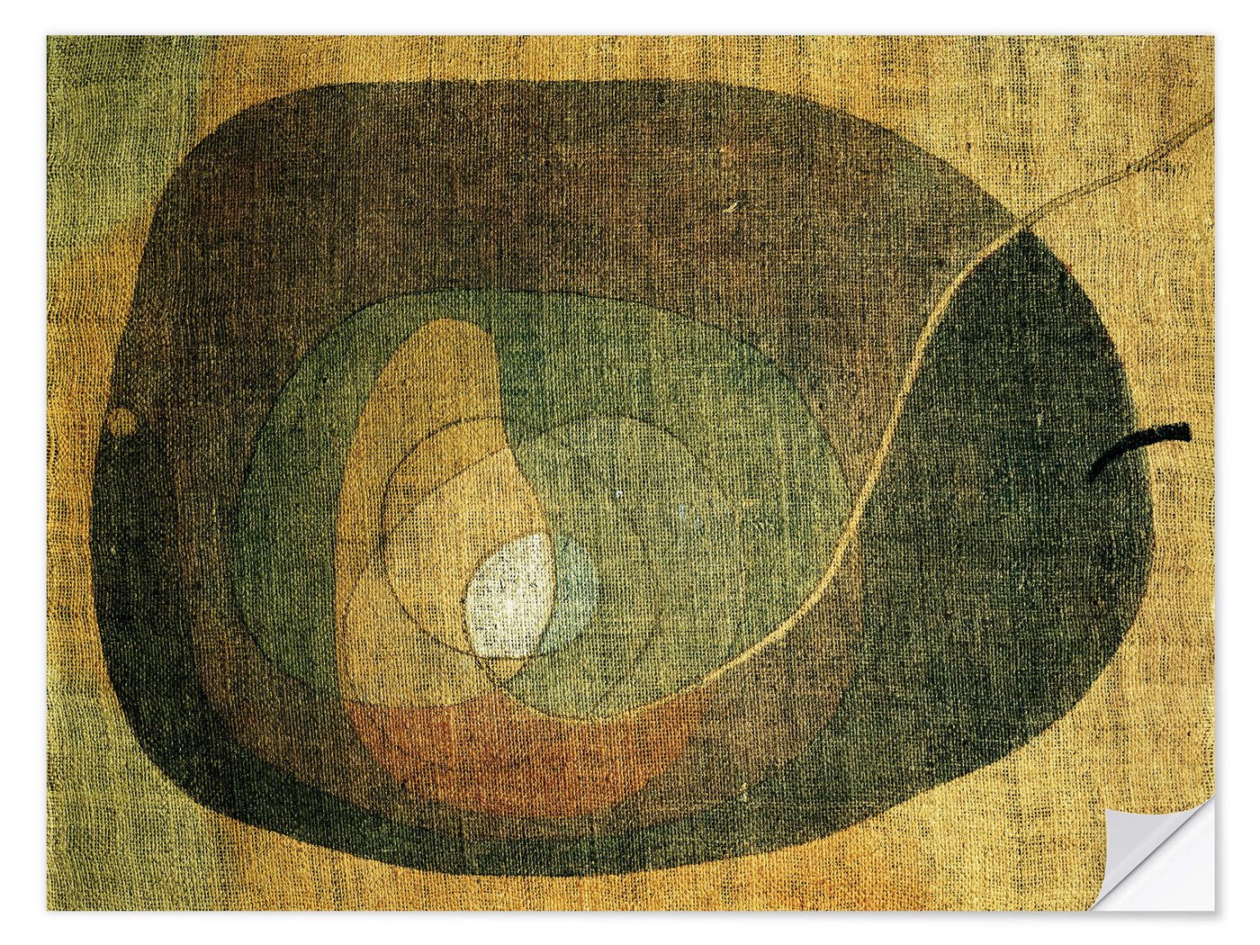 Posterlounge Wandfolie Paul Klee, Das Obst, Malerei von Posterlounge