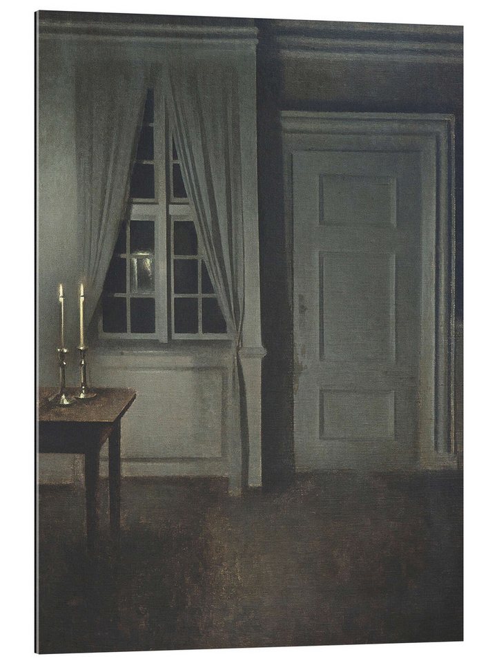 Posterlounge XXL-Wandbild Vilhelm Hammershøi, Interieur mit zwei Kerzen, Malerei Posterlounge XXL-Wandbild Vilhelm Hammershøi, Interieur mit zwei Kerzen, Malerei von Posterlounge