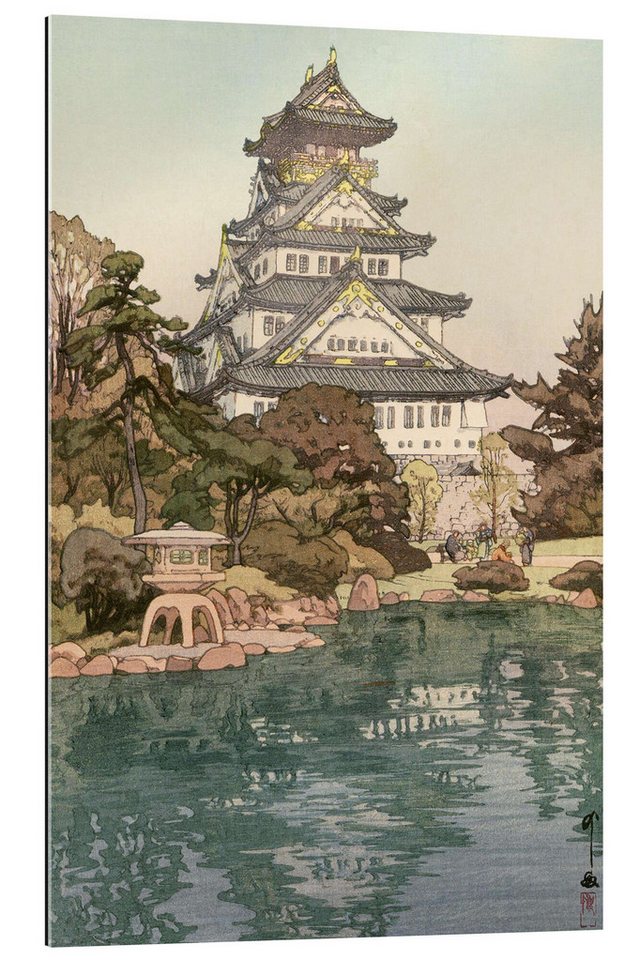 Posterlounge XXL-Wandbild Yoshida Hiroshi, Osaka-Schloss, Malerei von Posterlounge