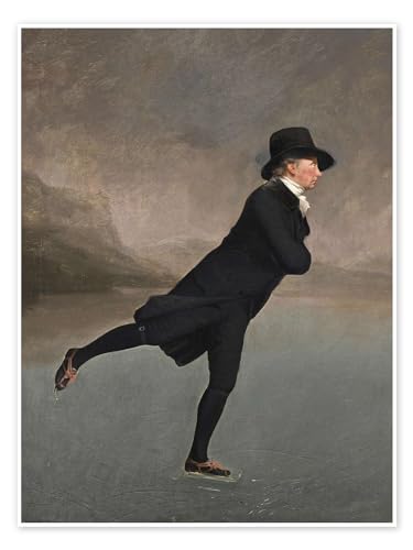 Reverend Robert Walker beim Schlittschuhlaufen Poster von Henry Raeburn Wandbilder für jeden Raum 60 x 80 cm Grau Romantik Wanddeko von Posterlounge