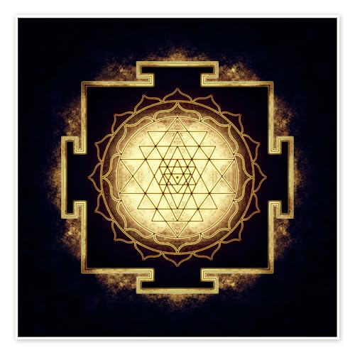 Sri Yantra - Artwork IX Poster von Dirk Czarnota 30 x 30 cm Spiritualität & Entspannung Wanddeko von Posterlounge