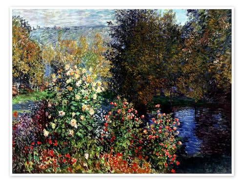 Stiller Winkel Poster von Claude Monet Wandbilder für jeden Raum 130 x 100 cm Grün Impressionismus Wanddeko von Posterlounge