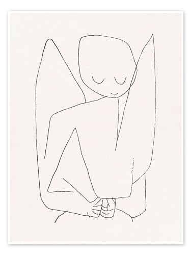 Vergesslicher Engel, 1939 Poster von Paul Klee Wandbilder für jeden Raum 50 x 70 cm Beige Zeichnung & Skizze Wanddeko von Posterlounge
