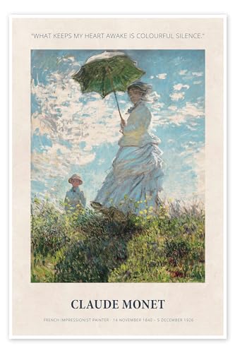 What Keeps my Heart Awake is Colourful Silence Poster von Claude Monet 40 x 60 cm Wandbilder Wanddeko What Keeps my Heart Awake is Colourful Silence Poster von Claude Monet 40 x 60 cm Wandbilder Wanddeko von Posterlounge