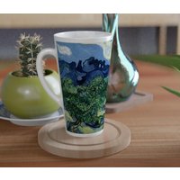 Van Gogh Gemälde 16 Oz Teetasse, Olivenbäume Große Kaffeetassen, Latte Tasse, Trendiger Arbeitsplatz | Oz von PostersArtFinds