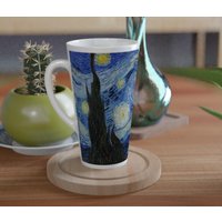 sternennacht Große Teetasse, Van Gogh Gemälde, Latte Tasse, Große Kaffeebecher | 16Oz von PostersArtFinds