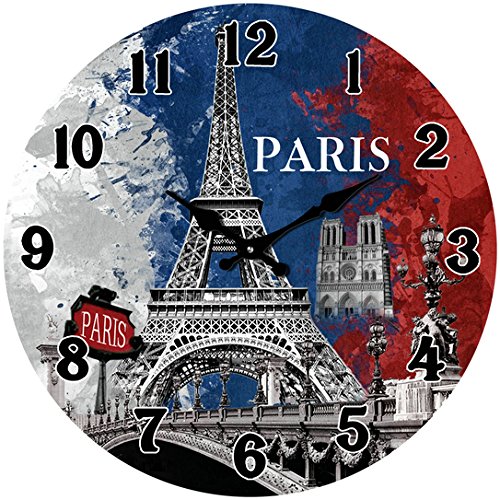 Postershop VM14S1084 Glas Wanduhr, Colorful, 38 x 38 x 3 cm von Postershop