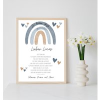 Personalisiertes Poster Zur Taufe | Taufgeschenk Von Taufpate Und Taufpatin Per Pdf Datei Oder Ausgedruckt in A4 Optional Mit Bilderrahmen Personalisiertes Poster Zur Taufe | Taufgeschenk Von Taufpate Und Taufpatin Per Pdf Datei Oder Ausgedruckt in A4 Optional Mit Bilderrahmen von Postervorlagen