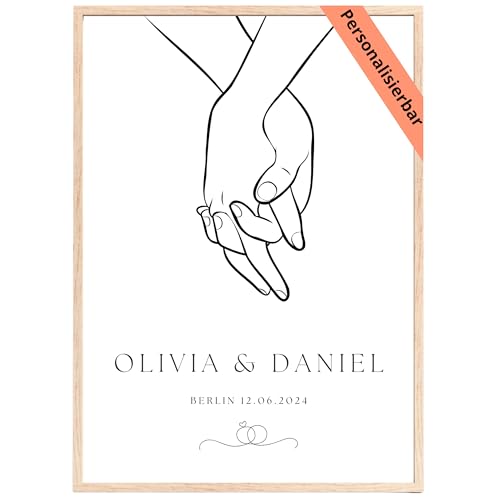 Posthetic Personalisierter Paar Poster Bilder Personalisierte Poster, Perfekt als Partner Geschenke Hochzeitsgeschenke für Brautpaar Jahrestag Geschenk für Ihn & Sie Geschenk Hochzeit (Hände Halt) Posthetic Personalisierter Paar Poster Bilder Personalisierte Poster, Perfekt als Partner Geschenke Hochzeitsgeschenke für Brautpaar Jahrestag Geschenk für Ihn & Sie Geschenk Hochzeit (Hände Halt) von Posthetic