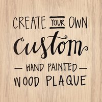 Handbemalte Holzplakette von PosyAndPineDesign