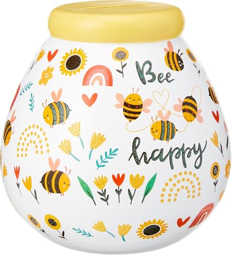 Pot of Dreams Handbemalte Biene Happy Kids Save and Smash Handgefertigte Keramik-Spardose | Umweltfreundliches und recycelbares Sparschwein | Perfektes dekoratives Geschenk und Sparen für Neue Pot of Dreams Handbemalte Biene Happy Kids Save and Smash Handgefertigte Keramik-Spardose | Umweltfreundliches und recycelbares Sparschwein | Perfektes dekoratives Geschenk und Sparen für Neue von Pot Of Dreams