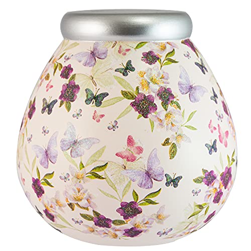 Pot Of Dreams Box | Spardose mit Schmetterlingsblumen, zum Öffnen zerbrechen | lustiges Sparglas oder Andenken für Heimdekoration für Damen und Herren | Keramik | Hellrosa, Mehrfarbig, Einheitsgröße Pot Of Dreams Box | Spardose mit Schmetterlingsblumen, zum Öffnen zerbrechen | lustiges Sparglas oder Andenken für Heimdekoration für Damen und Herren | Keramik | Hellrosa, Mehrfarbig, Einheitsgröße von Pot Of Dreams