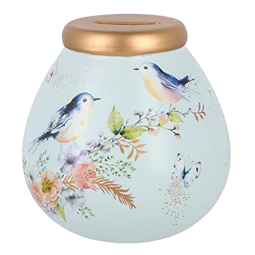Pot of Dreams Handbemalte Sparrow & Flowers Save and Smash Spardose aus Keramik, handgefertigt, Rosa, dekoratives Geschenk für Wohn- und Schlafzimmer Pot of Dreams Handbemalte Sparrow & Flowers Save and Smash Spardose aus Keramik, handgefertigt, Rosa, dekoratives Geschenk für Wohn- und Schlafzimmer von Pot Of Dreams