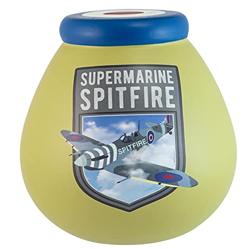 Pot Of Dreams Supermarine Spitfire Öffnen brechen | Andenken oder Spardosen | perfektes praktisches Geschenk für Erwachsene & Kinder | Keramik | Khaki, Mehrfarbig, Einheitsgröße von Pot Of Dreams