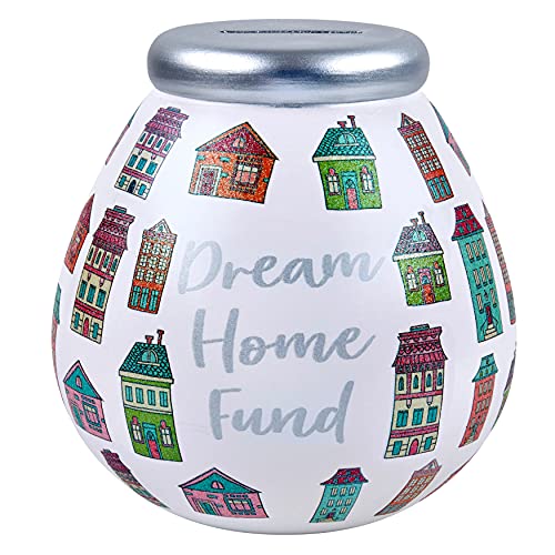 Pot Of Dreams Home Fund-Box | Sparbüchse zum Öffnen brechen | künstlerische Spardose für Zuhause oder Raumdekoration | praktische Geschenkidee für Frauen & Männer | Keramik | mehrfarbig, Einheitsgröße von Pot Of Dreams