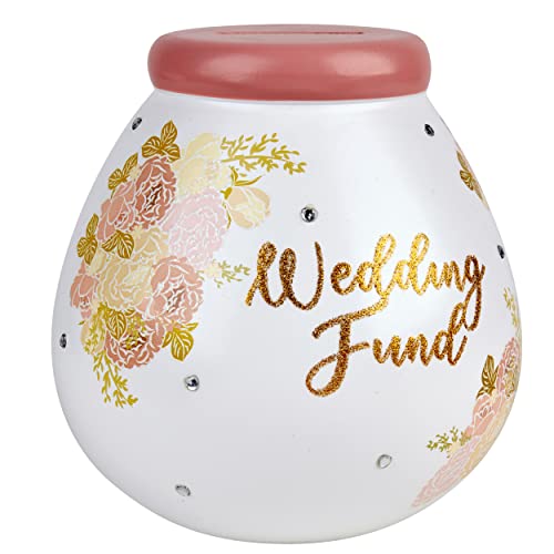 Pot of Dreams Handbemalte Spardose aus Keramik für Hochzeiten und Feiern, handbemalt, Weiß Pot of Dreams Handbemalte Spardose aus Keramik für Hochzeiten und Feiern, handbemalt, Weiß von Pot Of Dreams