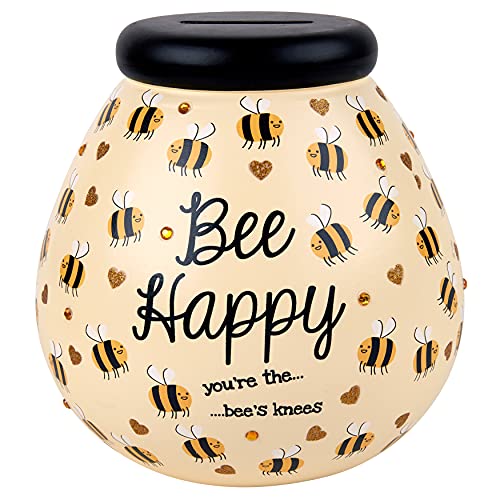 Pot Of Dreams Spardose mit Hummelmotiv, zum Öffnen zerbrechen, Spardose oder Andenken für Zuhause oder Büro, Geschenk für Erwachsene und Kinder, Keramik, Hellgelb, Mehrfarbig, Einheitsgröße, 63275 Pot Of Dreams Spardose mit Hummelmotiv, zum Öffnen zerbrechen, Spardose oder Andenken für Zuhause oder Büro, Geschenk für Erwachsene und Kinder, Keramik, Hellgelb, Mehrfarbig, Einheitsgröße, 63275 von Pot Of Dreams
