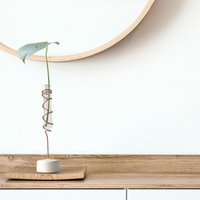 Wasservermehrung Vase, Klarglas Plant Tube, Knospe Vase Für Blume, Reagenzglas Mit Zement Ständer, Vermehrung Geschenk Papa, Schreibtisch Dekor von PotahtoHome