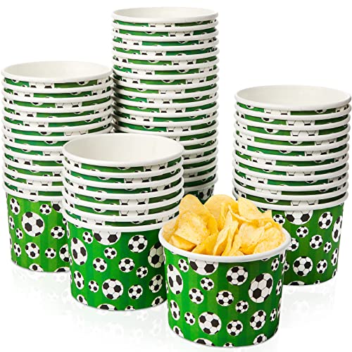 50 Stück 266 ml Fußball Papier Eisbecher Thema Einweg-Dessertschalen Snackbecher Papier Suppentasse Einweg-Pappschalen Einwegteller Schale für heiße oder kalte Lebensmittel Partyzubehör (Fußball) 50 Stück 266 ml Fußball Papier Eisbecher Thema Einweg-Dessertschalen Snackbecher Papier Suppentasse Einweg-Pappschalen Einwegteller Schale für heiße oder kalte Lebensmittel Partyzubehör (Fußball) von Potchen
