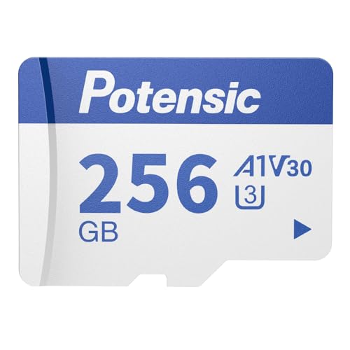 Potensic Optionale Micro-SD-Karte für Potensic Drohne(Atom, Atom SE, Atom LT), A1, U3, bis zu 100 MB/s Lesegeschwindigkeit, 256GB von Potensic