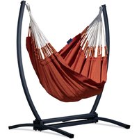Potenza Hängesessel 140x180 Hängestuhl Hängeschaukel Textil Hängesitz Mit Gazela Gestell I Hängemattegestell Hängestuhlgestell Max 160Kg von PotenzaDE