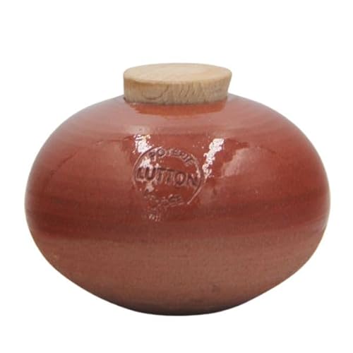 Ollas Kieselstein-Bewässerungszubehör für Topfpflanzen, 15 cl, freistehend, 2-5 Tage, mehrere Farben erhältlich (Karamell) von Poterie Lutton